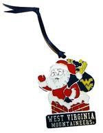 WVU Santa Claus Ornament