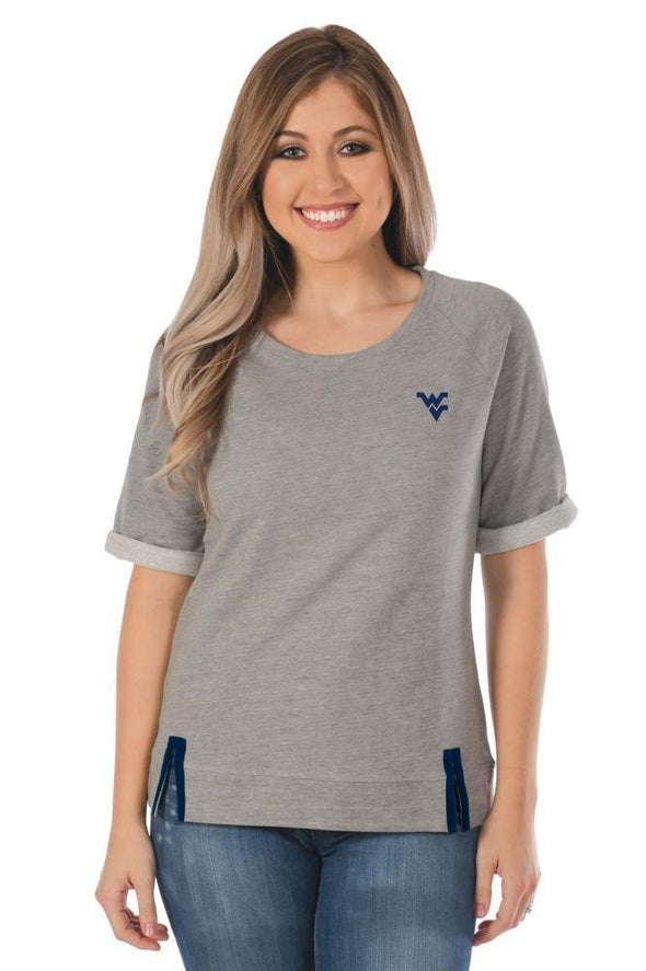 WVU Roll Up French Terry Top