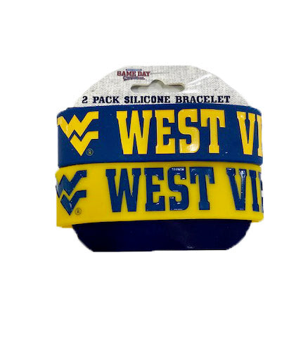 WVU Silicone Wide Bands
