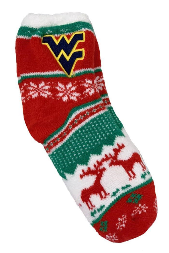 WVU Christmas Socks