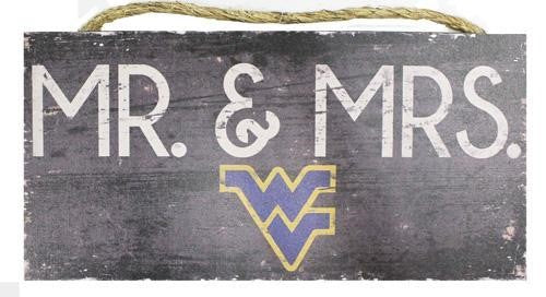 WVU Mr. and Mrs. Sign