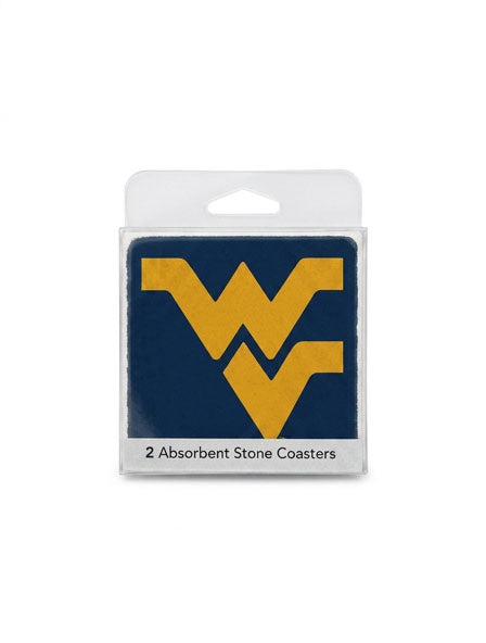 WVU Coaster Set