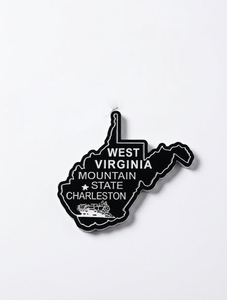 WVU State Outline Magnet