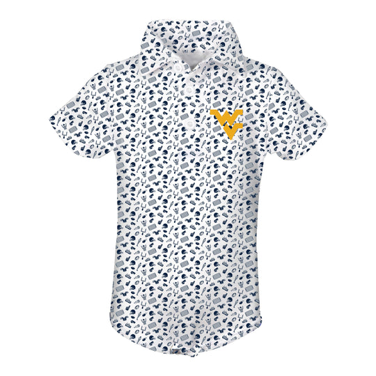 WVU Infant Tom Polo Onesie