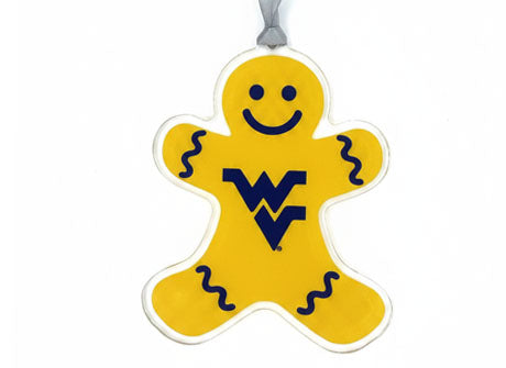WVU Gingerbread Ornament