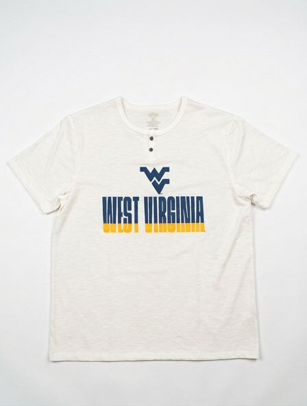 WVU Short Sleeve Henley