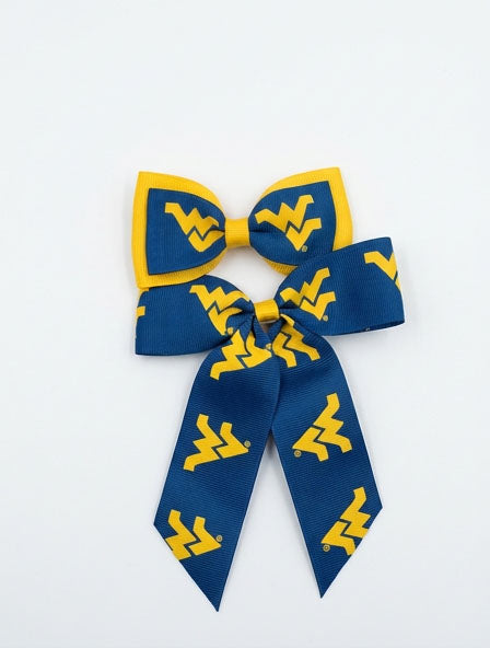 WVU 2 Pack of Bows