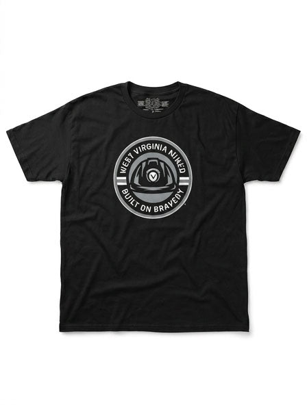 WVU Mens Miner Helmet Tee