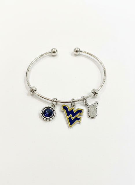 WVU Cuff Bracelet