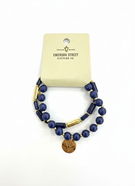 WVU Stretch Bracelet