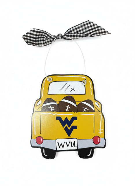 WVU Truck Ornament