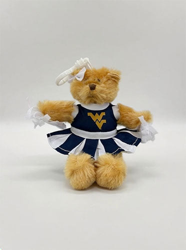 WVU Cheer Bear Keychain