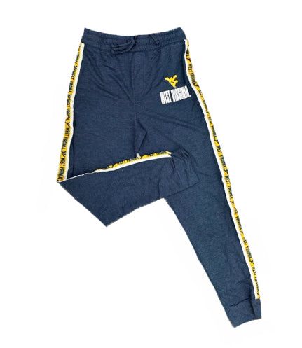 WVU Mens Striped Joggers