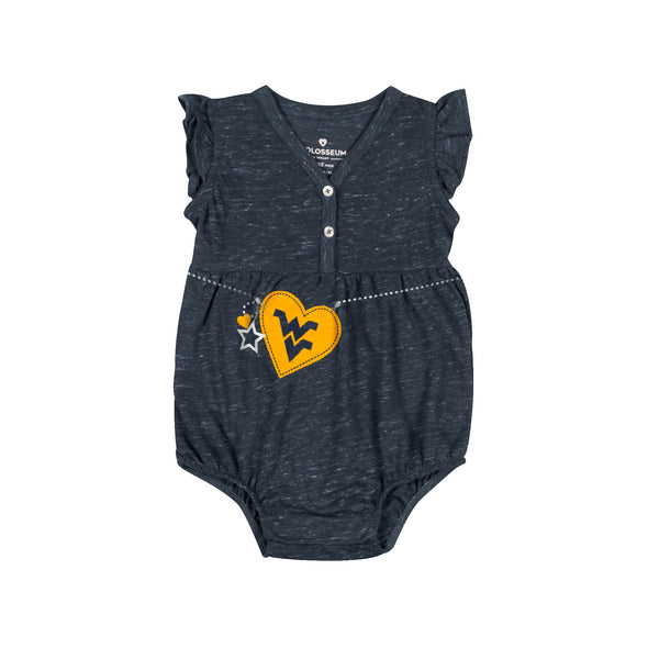 WVU Infant Henley Onesie