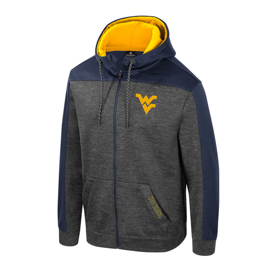 WVU Mens Chester Full Zip Hoodie