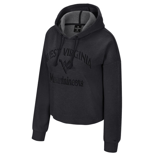 WVU Womens Corner Cropped Hoodie