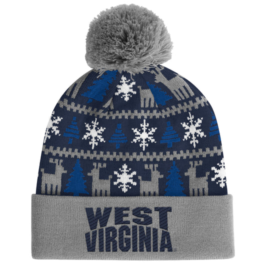 WVU Ugly Christmas Sweater Beanie