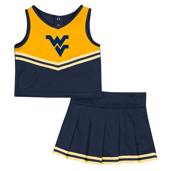 WVU Toddler Time for Recess Cheer Outfit