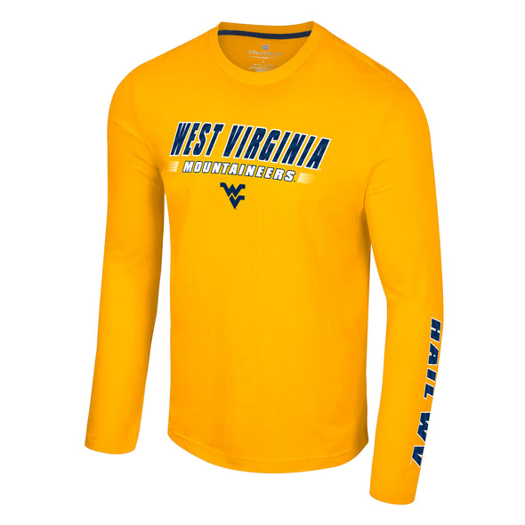 WVU Mens Endoskeleton Long Sleeve Tee