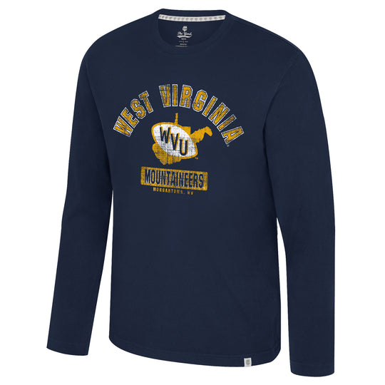 WVU Mens Simoleans Long Sleeve Tee