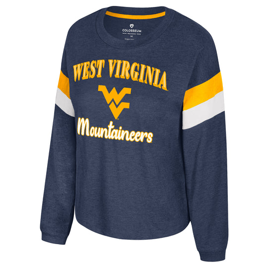 WVU Womens La Plouc Long Sleeve Tee