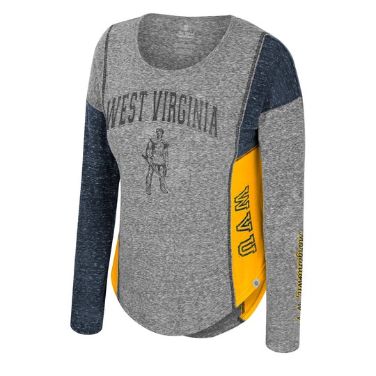 WVU Womens Buffalo Girl Long Sleeve Tee