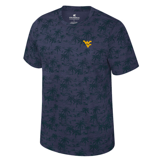 WVU Mens Fireman Palm Short Sleeve Tee