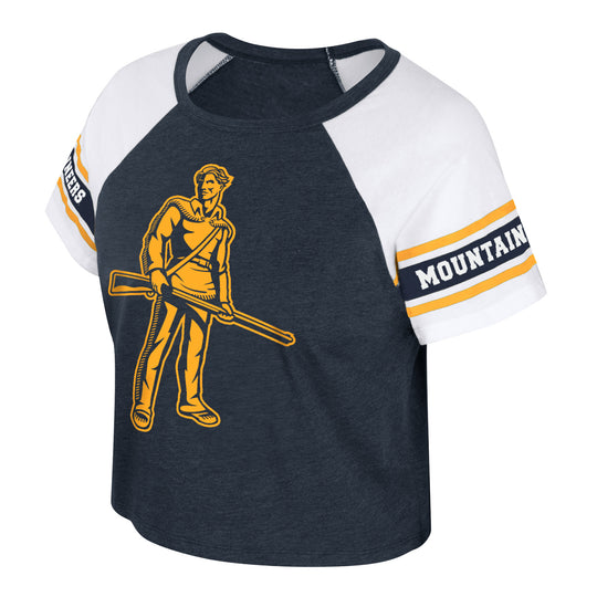WVU Womens Gloria Short Sleeve Crop Tee