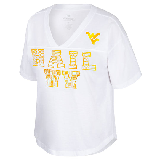 WVU Womens Oversized Short Sleeve Tee