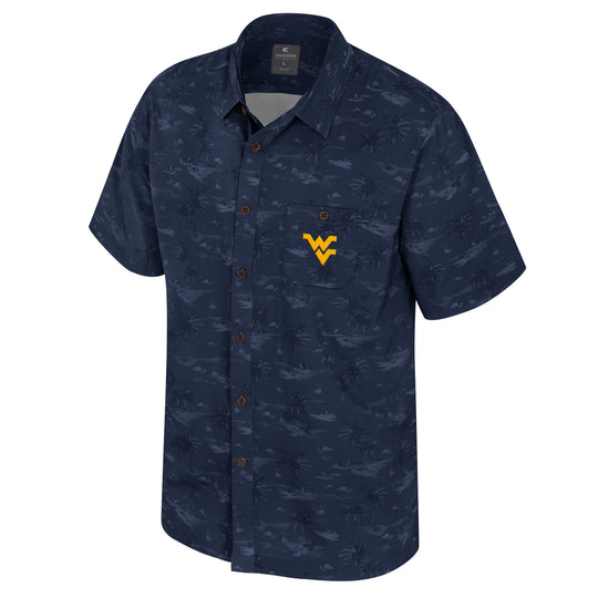WVU Mens Atmosphere Camp Shirt