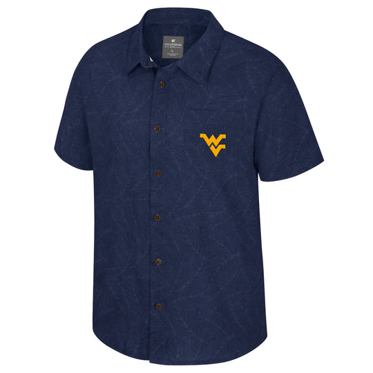 WVU Mens Duncan Camp Button Down Shirt