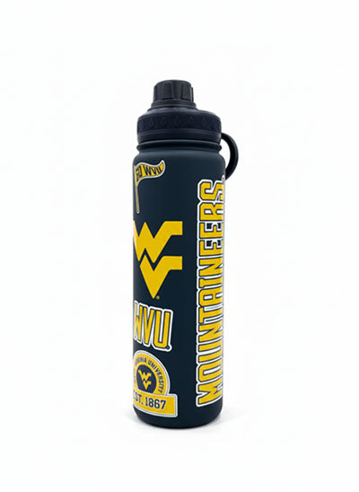 WVU Full Wrap Travel Mug