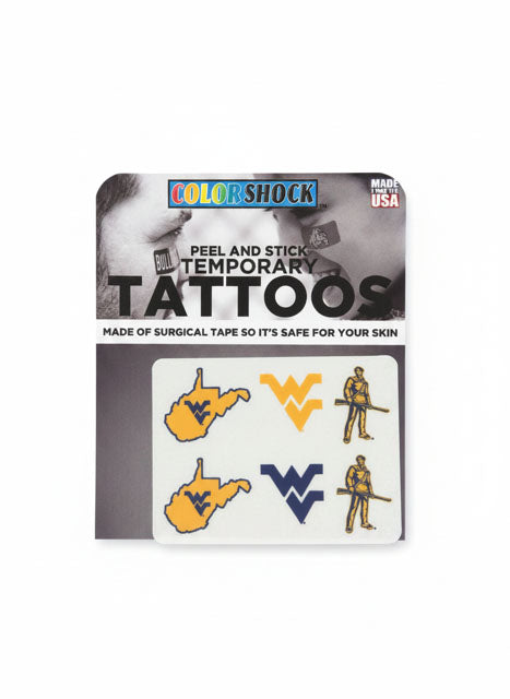 WVU Face Tattoos