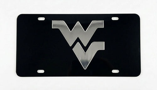 WVU Black License Plate