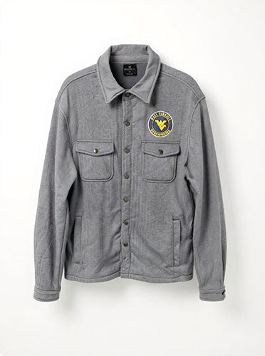 WVU Eart To Snap Up Shacket