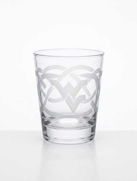WVU Braided Rocks Glass
