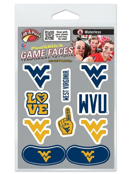 WVU Temporary Tattoos