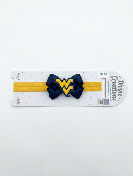 WVU Infant Headband with Bow