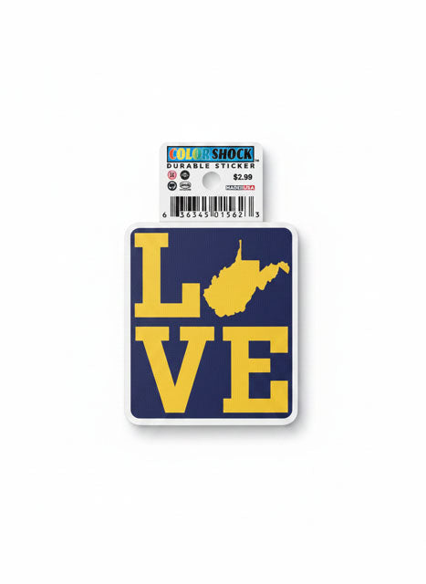 WVU Durable Sticker