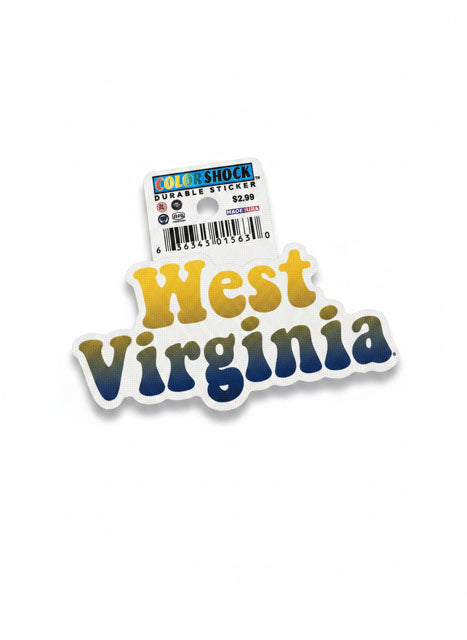 WVU Durable Sticker