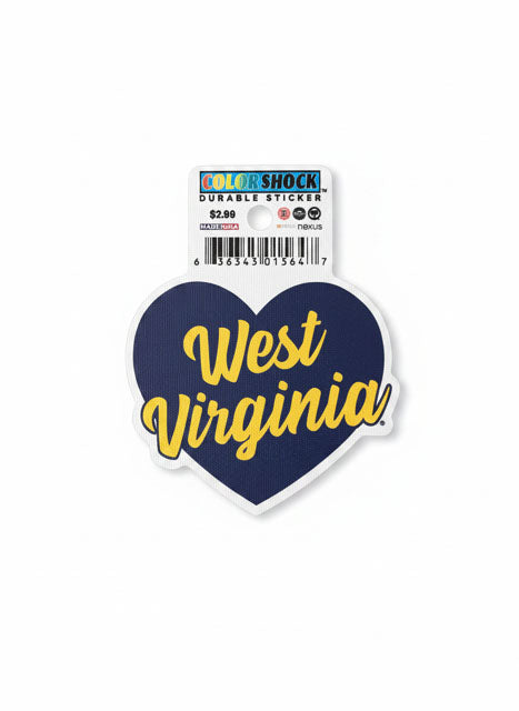 WVU Durable Sticker