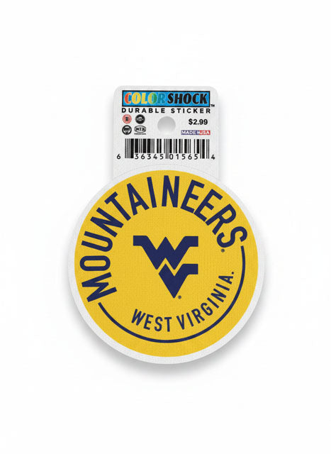 WVU Durable Sticker