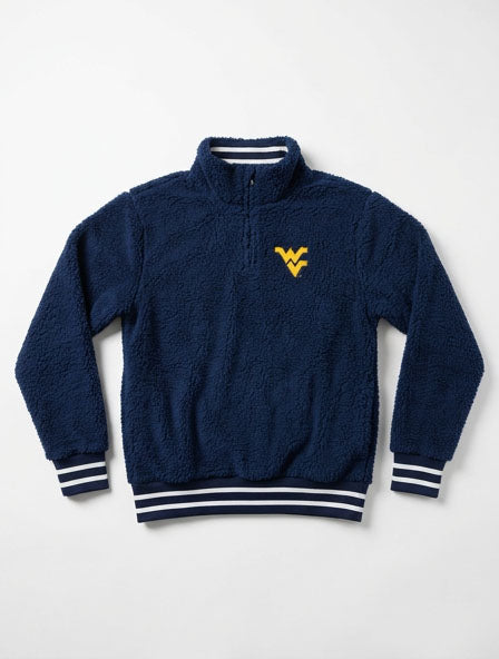 WVU Quarter Zip Shacket