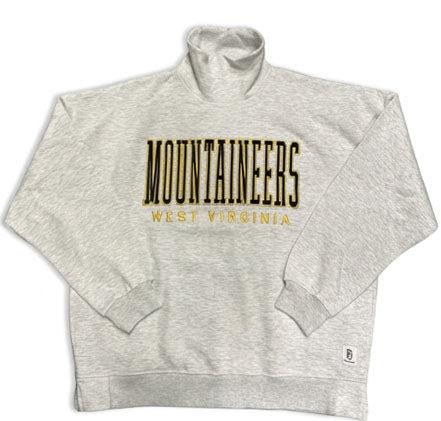 WVU Womens Echo Mock Neck Crew
