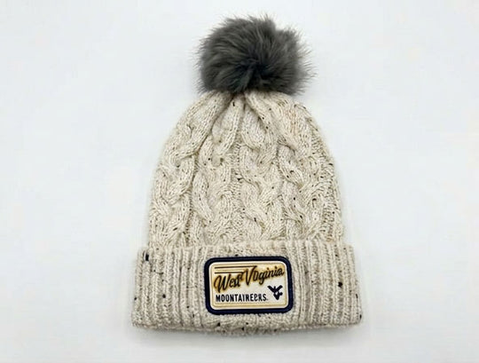 WVU Speckle Pom Beanie