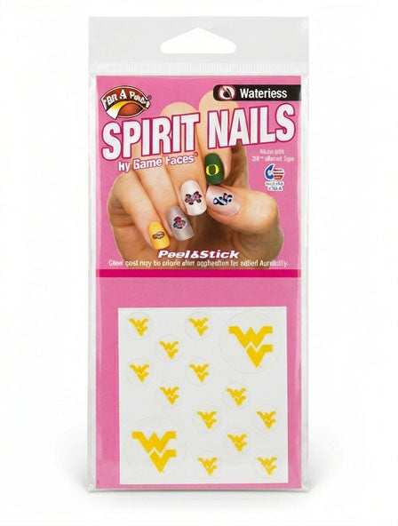 WVU Spirit Nail Stickers