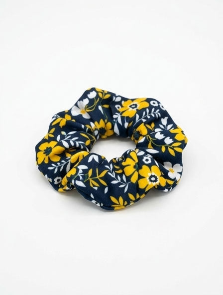 WVU Flower Scrunchie
