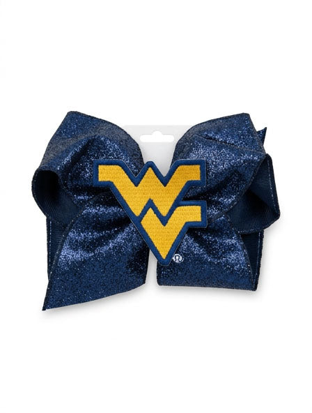 WVU King Glitzy Bow