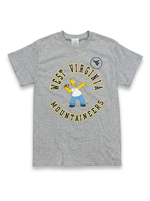 WVU Homer Simpson Football Tee