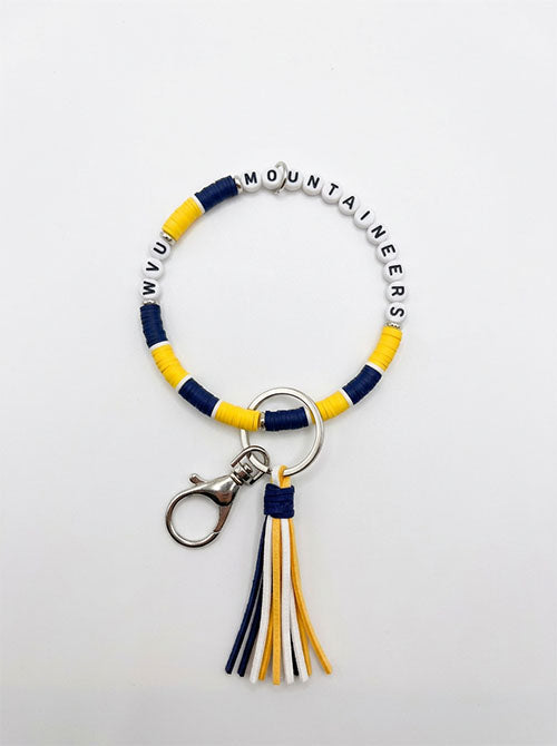 WVU Wristlet Keychain